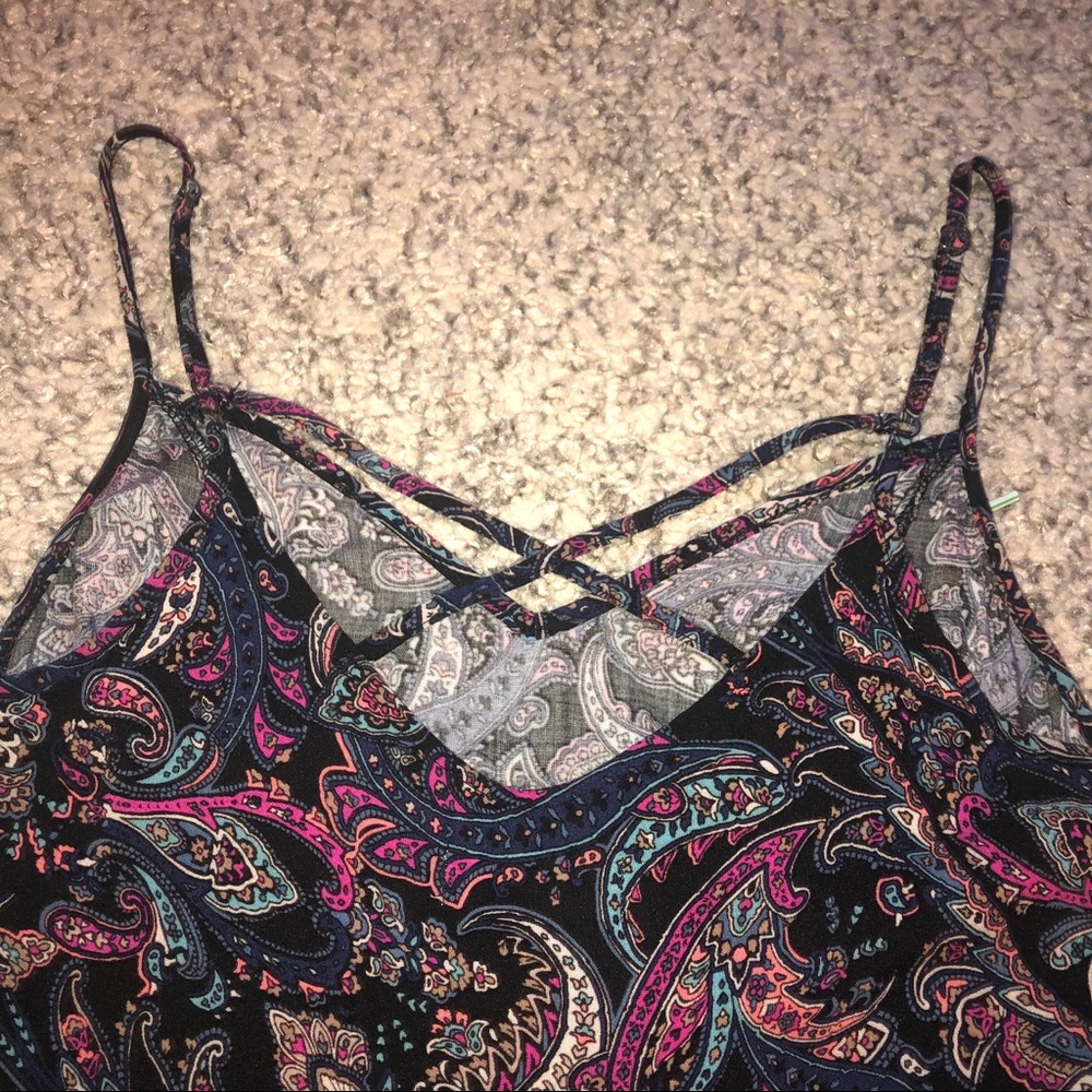 Hollister Purple Paisley Romper💜 - Picture 4 of 6